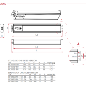 ES EXL400LED - rozměrový náčrtek 02_2026