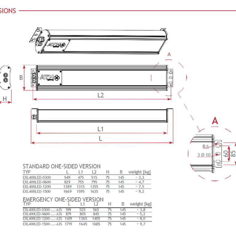 ES EXL400LED - rozměrový náčrtek 02_2026